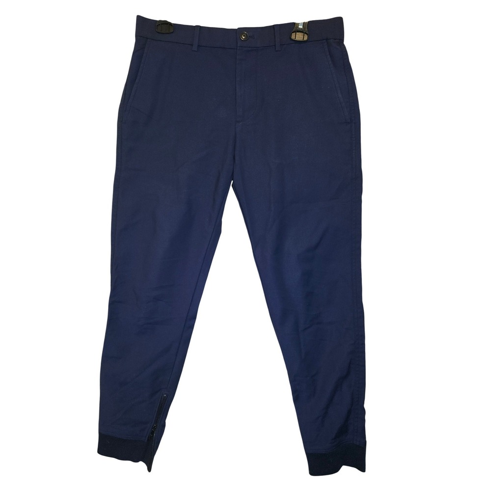 Club Monaco Mens Navy Blue Ankle Zip Jogger Trousers Pants Size 30